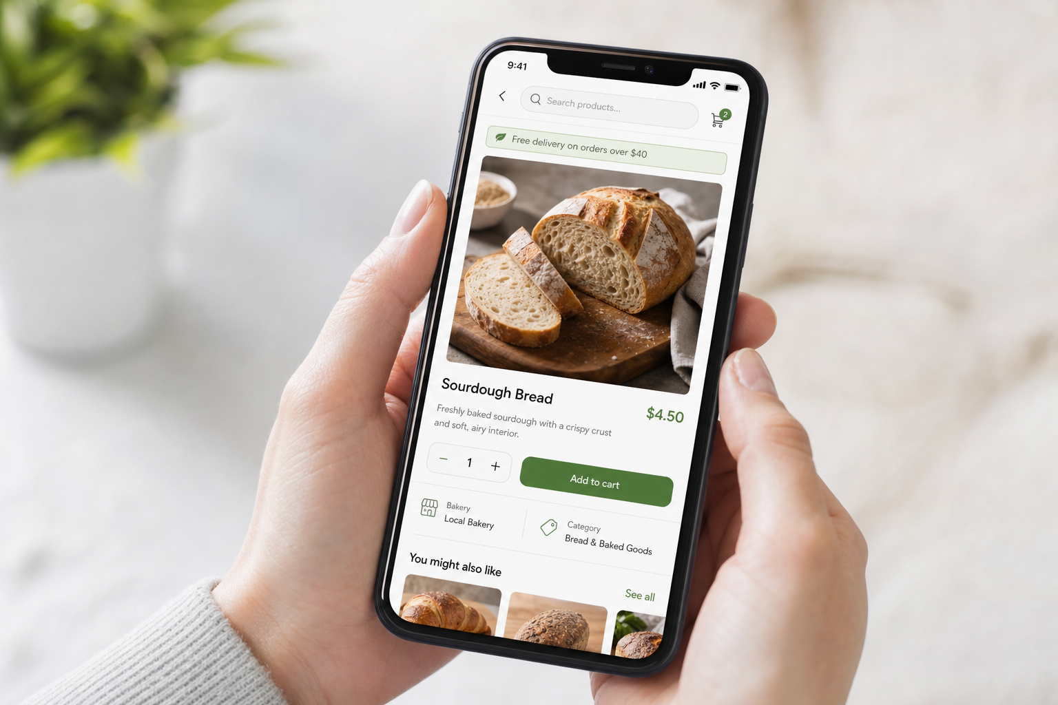 Shop groceries easily on your phone